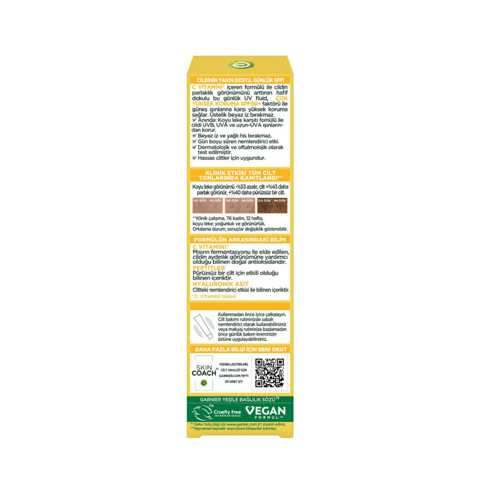 ضد آفتاب فلوئیدی ویتامین C بی رنگ SPF 50 گارنیر | Garnier - Image 5