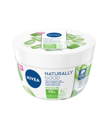 کرم آبرسان آلوئه ورا 98% NATURALLY GOOD مناسب پوست خشک حجم 200 میل نیوا | Nivea