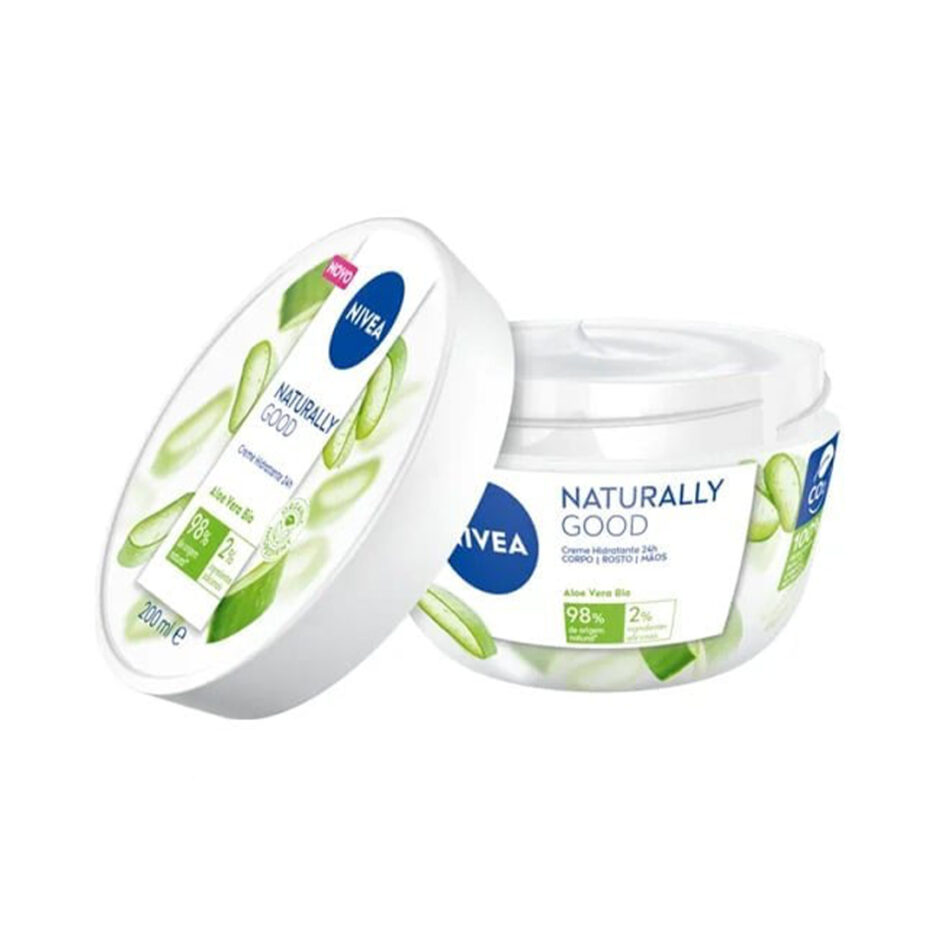 کرم آبرسان آلوئه ورا 98% NATURALLY GOOD مناسب پوست خشک حجم 200 میل نیوا | Nivea - Image 3