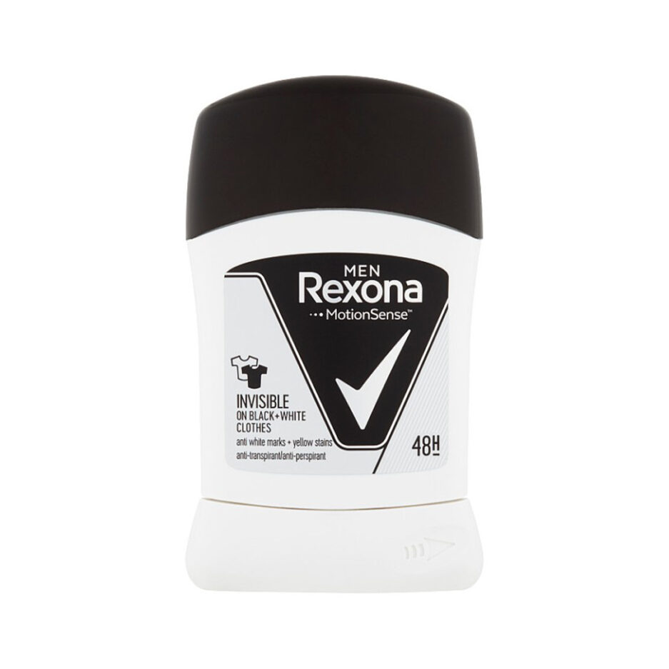 مام صابونی مردانه مدل Black & White حجم 50 میل رکسونا | Rexona
