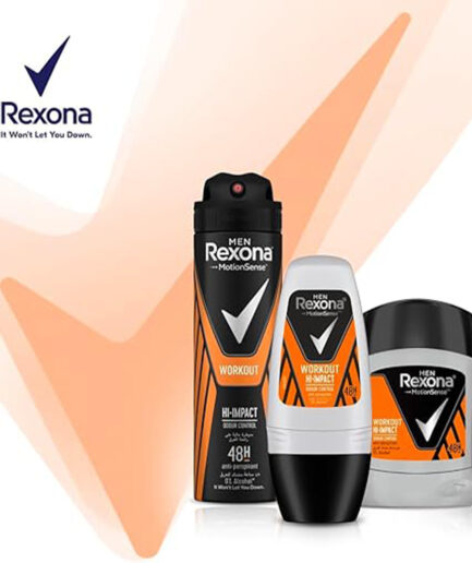 مام صابونی مردانه مدل Workout Hi Impact حجم 50 میل رکسونا | Rexona