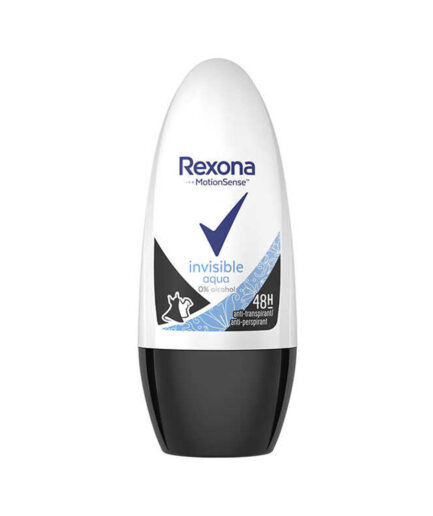 مام رول ضد تعریق مدل Invisible Aqua حجم 50 میل رکسونا | Rexona