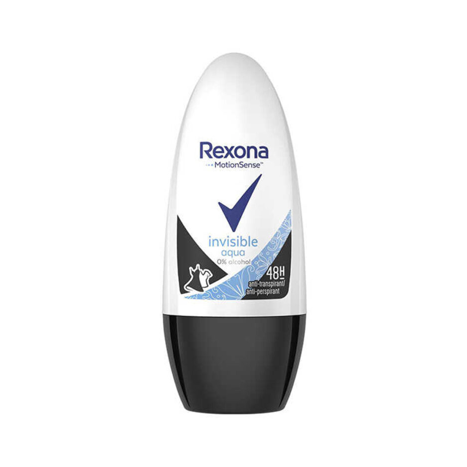 مام رول ضد تعریق مدل Invisible Aqua حجم 50 میل رکسونا | Rexona