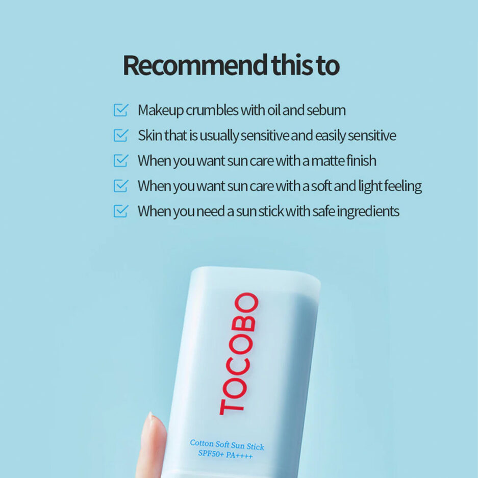 ضد آفتاب استیکی حاوی عصاره پنبه کتان SPF50 توکوبو | Tocobo - Image 4