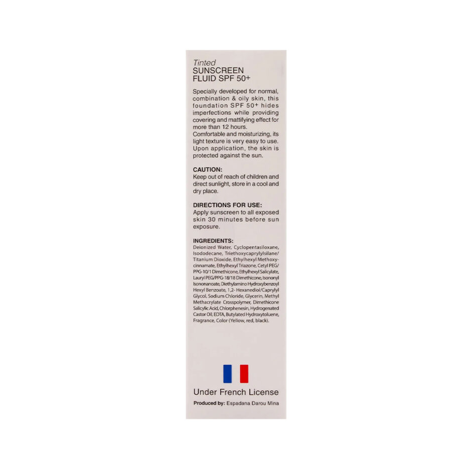 کرم ضد آفتاب رنگی SPF50 پوست چرب بژ روشن 10 بیزانس | Byzance - Image 4