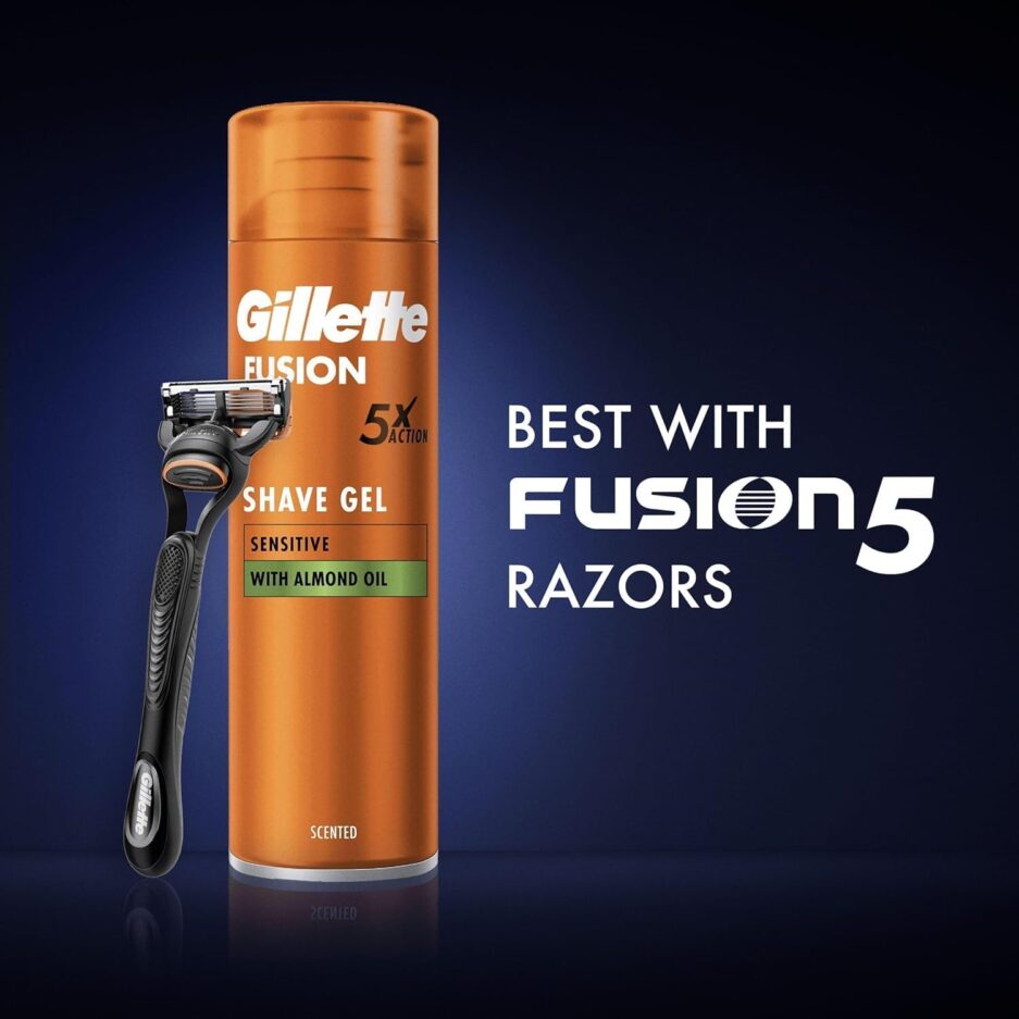 ژل اصلاح مردانه سنسیتیو Sensitive سری فیوژن Fusion 5 ژیلت | Gillette - Image 7