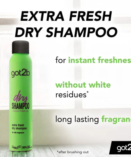 شامپو خشک dry shampoo extra fresh حجم 200 میل گات تو بی | Got2b