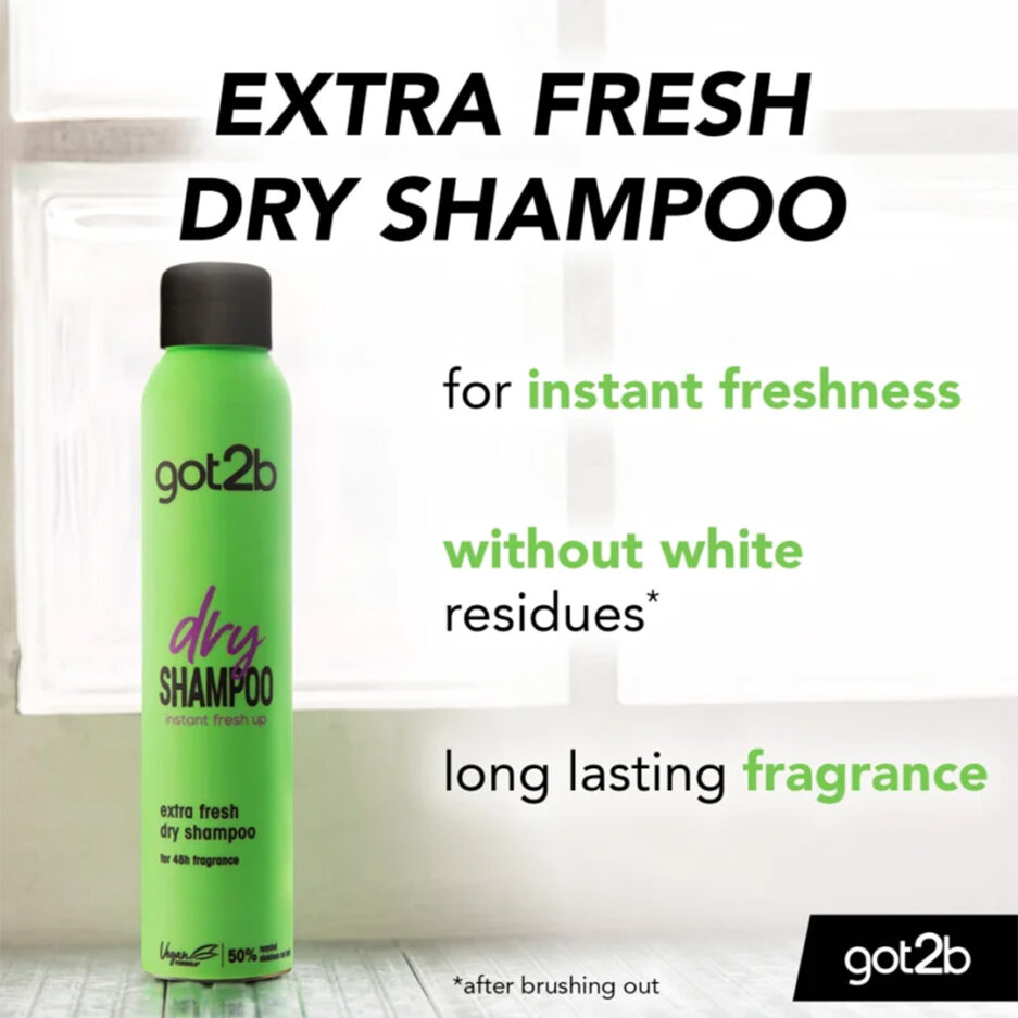 شامپو خشک dry shampoo extra fresh حجم 200 میل گات تو بی | Got2b - Image 2