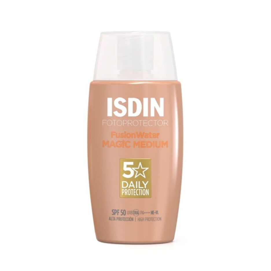 ضد آفتاب فیوژن واتر مجیک رنگی SPF50 Medium  ایزدین | ISDIN