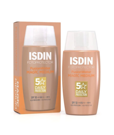 ضد آفتاب فیوژن واتر مجیک رنگی SPF50 Medium  ایزدین | ISDIN