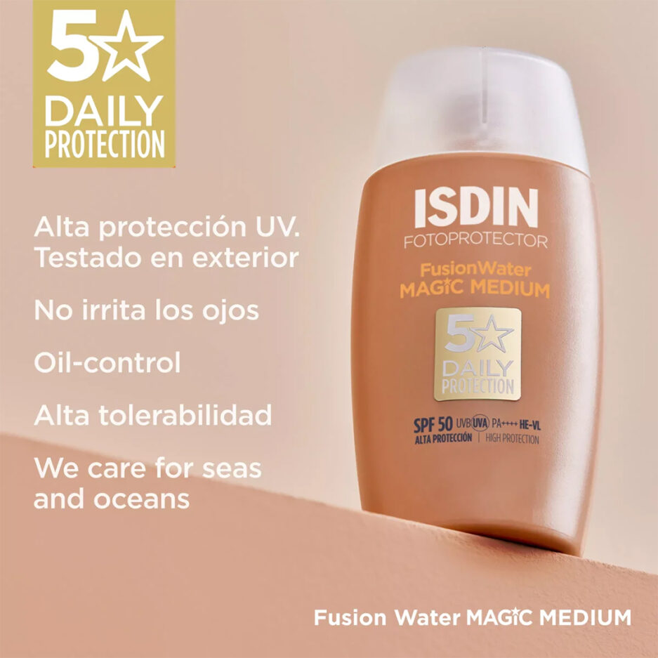 ضد آفتاب فیوژن واتر مجیک رنگی SPF50 Medium  ایزدین | ISDIN - Image 3