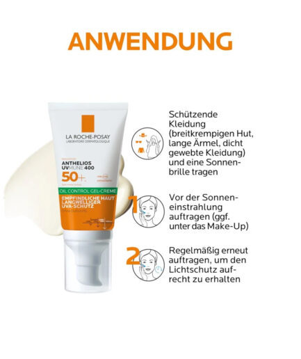 ژل کرم ضد آفتاب کنترل کننده چربی spf 50 لاروش پوزای | laroche-posay