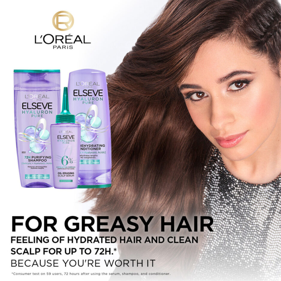 شامپو هیدرا پیور هیالورونیک مناسب موهای چرب لورال | Loreal - Image 6