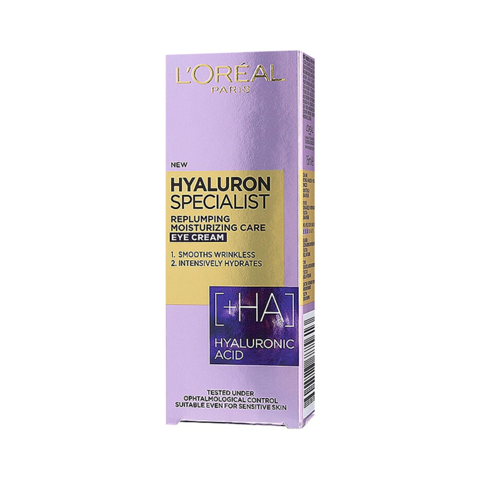 کرم آبرسان و ضد چروک دور چشم هیالورونیک اسید لورال | Loreal - Image 6