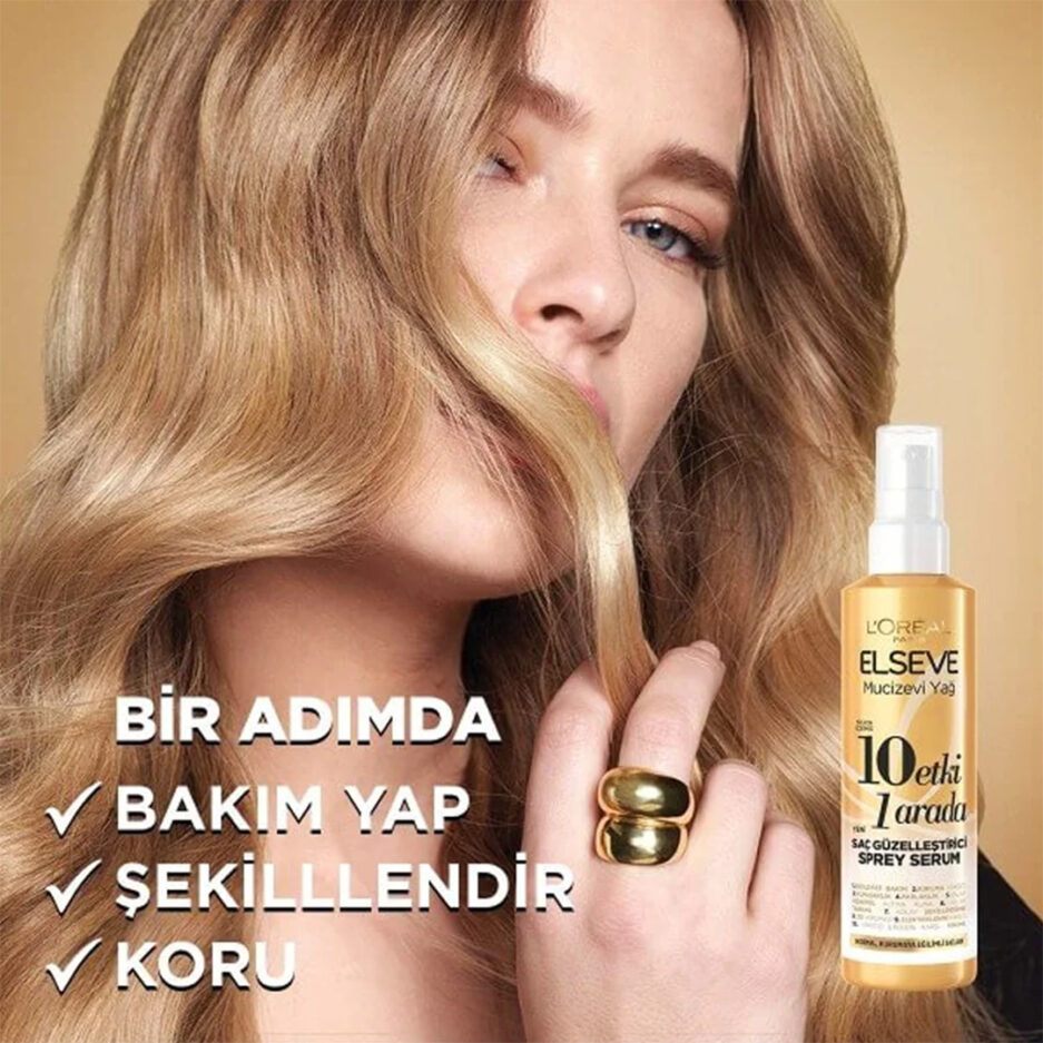 اسپری مو تقویت کننده ۱۰ کاره Elseve محافظ حرارتی مو 150 میل لورال | Loreal - Image 2