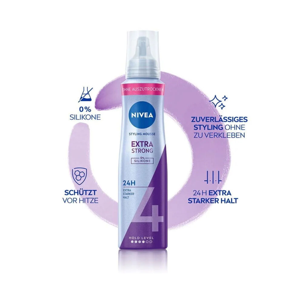 موس اکسترا استارک Extra Strong Styling حجم 150 میل نیوا | Nivea - Image 2