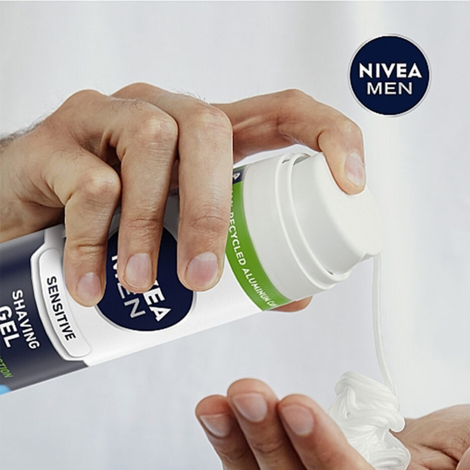 ژل اصلاح مردانه پوست حساس Sensitive حجم 200 میل نیوا | Nivea - Image 2