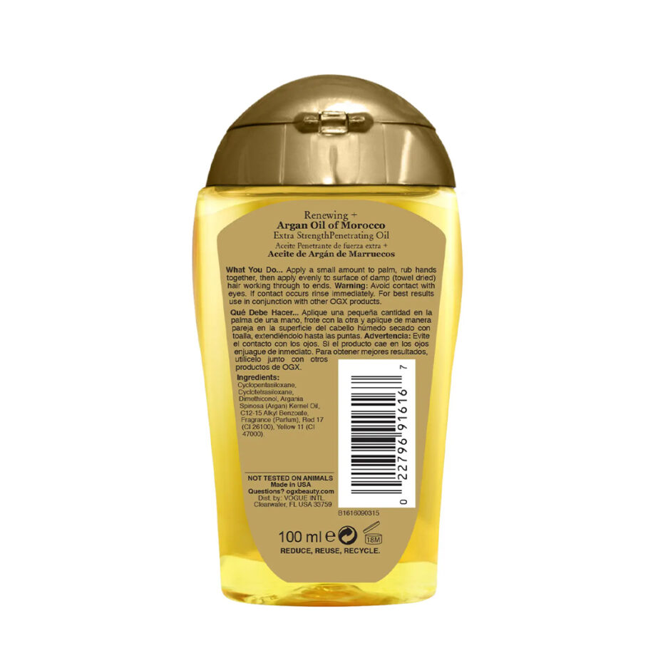 روغن آرگان Extra Penetrating Oil  مناسب موهای خشک 100 میل او جی ایکس | Ogx - Image 4