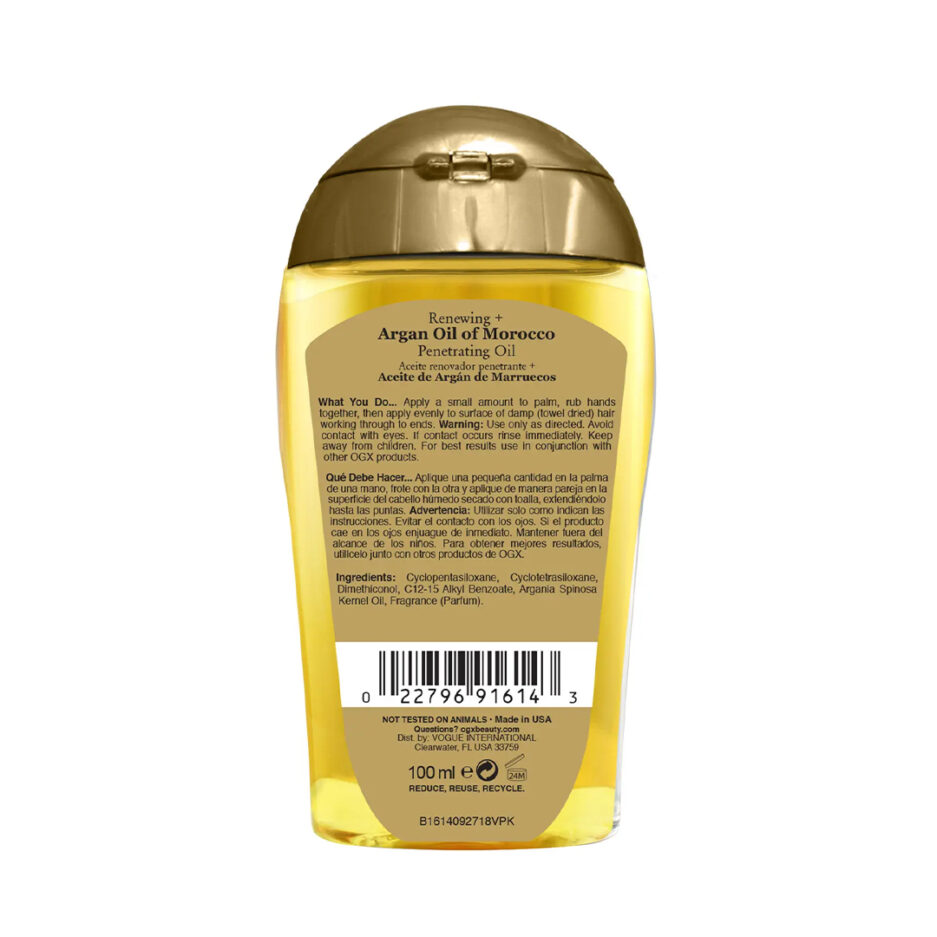 روغن آرگان Penetrating Oil مناسب انواع مو 100 میل او جی ایکس | Ogx - Image 3