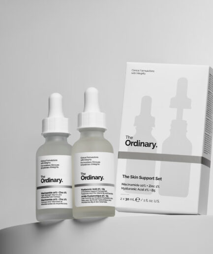 ست سرم د اسکین ساپورت حاوی سرم نیاسینامید 10% + زینک 1% و سرم هیالورونیک اسید 2% + B5 اوردینری | Ordinary
