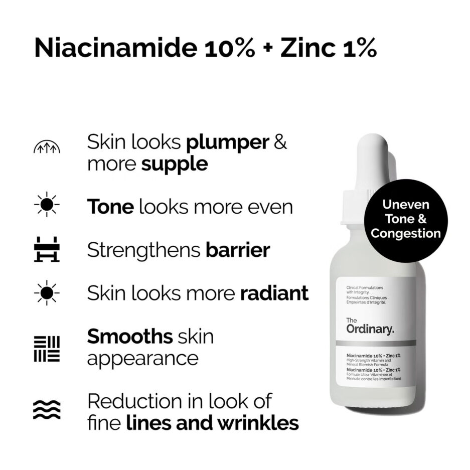 ست سرم د اسکین ساپورت حاوی سرم نیاسینامید 10% + زینک 1% و سرم هیالورونیک اسید 2% + B5 اوردینری | Ordinary - Image 4