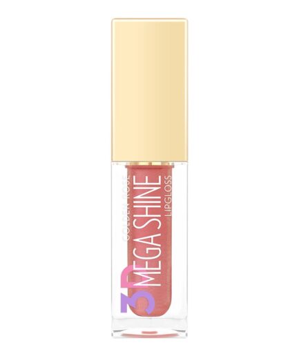 رژلب مایع مدل 3D Mega Shine گلدن رز | Golden rose - shimmer 115