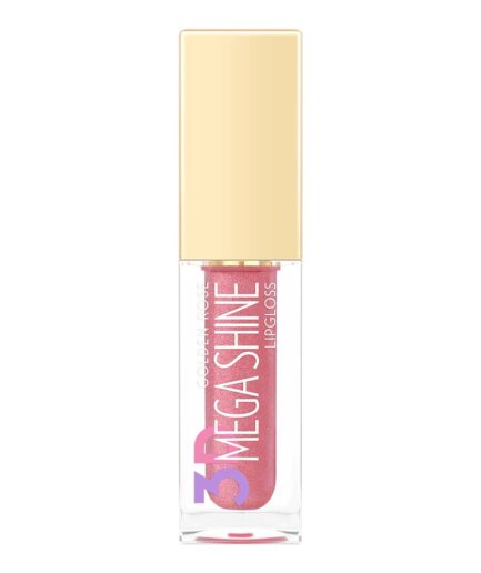 رژلب مایع مدل 3D Mega Shine گلدن رز | Golden rose - shimmer 118