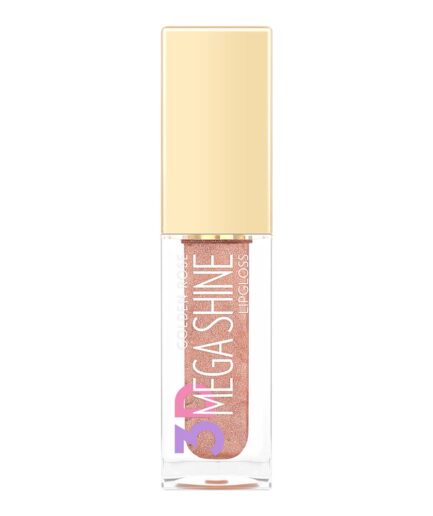 رژلب مایع مدل 3D Mega Shine گلدن رز | Golden rose - shimmer 119