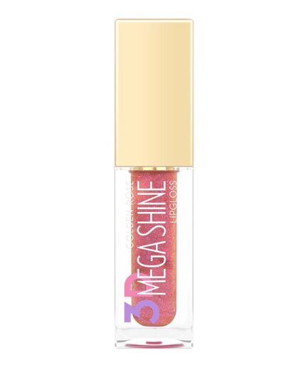 رژلب مایع مدل 3D Mega Shine گلدن رز | Golden rose - shimmer 120