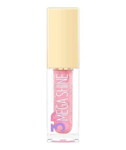 رژلب مایع مدل 3D Mega Shine گلدن رز | Golden rose - shimmer 121