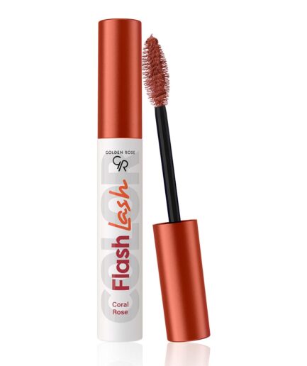 ریمل رنگی مدل flash lash گلدن رز | Golden rose - 06 Coral Rose
