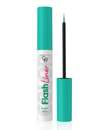 خط چشم رنگی مدل flash liner گلدن رز | Golden rose - 101 Bright Mint