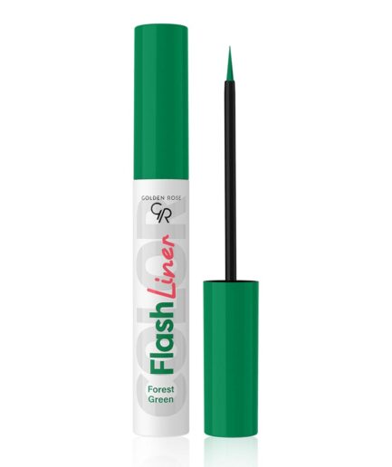 خط چشم رنگی مدل flash liner گلدن رز | Golden rose - 102 Forest Green