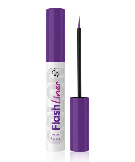 خط چشم رنگی مدل flash liner گلدن رز | Golden rose - 107 Plum Purple