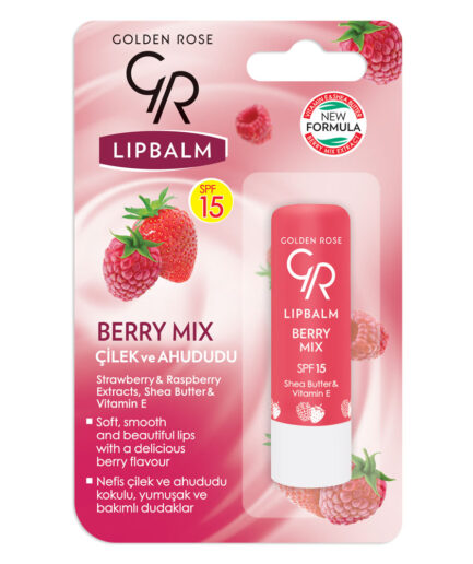 بالم لب حاوی SPF15 مدل ميكس بري گلدن رز | Golden rose
