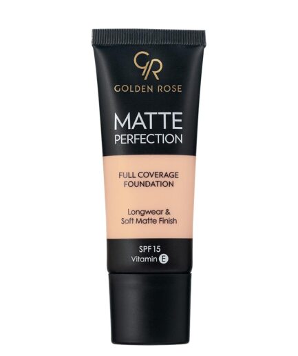 کرم پودر مدل  Matte Perfection حجم 35 میل گلدن رز | Golden rose - C2 - Cool