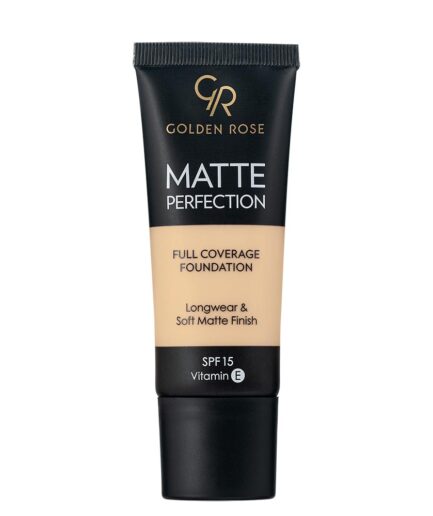 کرم پودر مدل  Matte Perfection حجم 35 میل گلدن رز | Golden rose - N1 - Natural