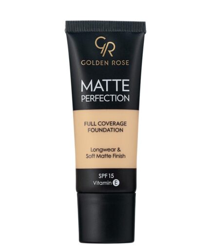 کرم پودر مدل  Matte Perfection حجم 35 میل گلدن رز | Golden rose - N2 - Natural