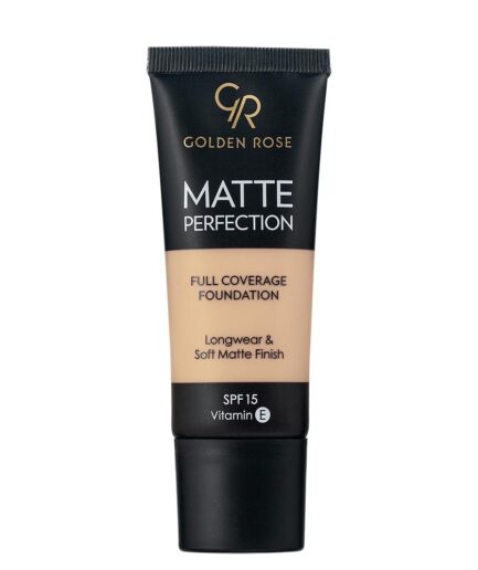 کرم پودر مدل  Matte Perfection حجم 35 میل گلدن رز | Golden rose - N4 - Natural