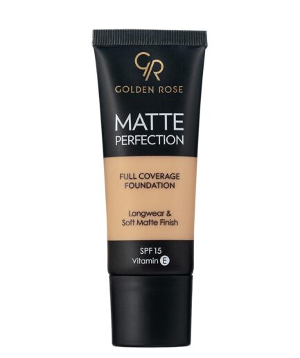 کرم پودر مدل  Matte Perfection حجم 35 میل گلدن رز | Golden rose - N6 - Natural