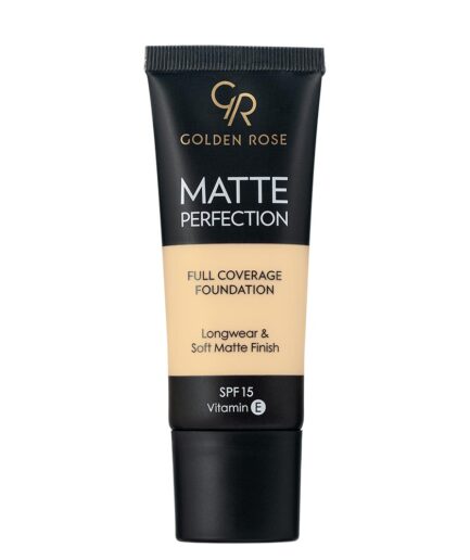 کرم پودر مدل  Matte Perfection حجم 35 میل گلدن رز | Golden rose - W1 - Warm