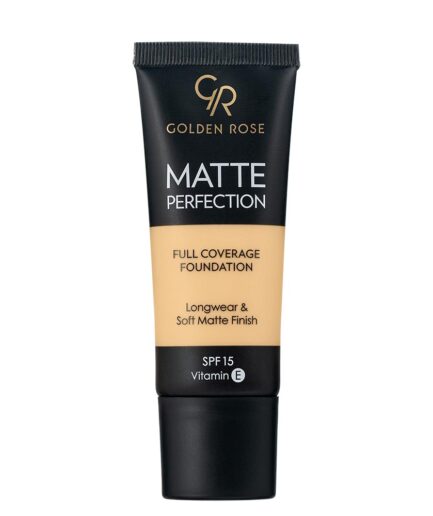 کرم پودر مدل  Matte Perfection حجم 35 میل گلدن رز | Golden rose - W2 - Warm