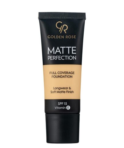 کرم پودر مدل  Matte Perfection حجم 35 میل گلدن رز | Golden rose - W3 - Warm