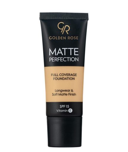 کرم پودر مدل  Matte Perfection حجم 35 میل گلدن رز | Golden rose - W7 - Warm