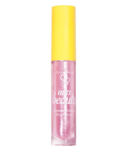 برق لب حجم دهنده 3D مدل  Miss Beauty گلدن رز | Golden rose - 01 Pink Trip