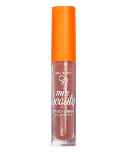 برق لب حجم دهنده 3D مدل  Miss Beauty گلدن رز | Golden rose - 03 Sunkissed