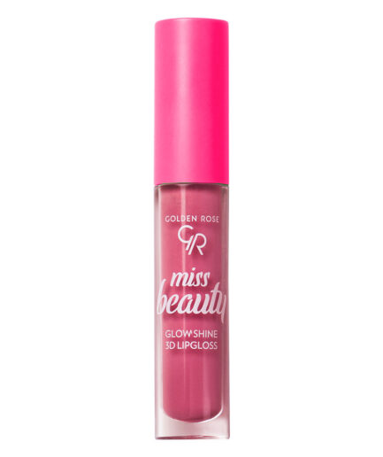 برق لب 3D میس بیوتی مدل Glow Shine گلدن رز | Golden rose - 04 Pink Dream