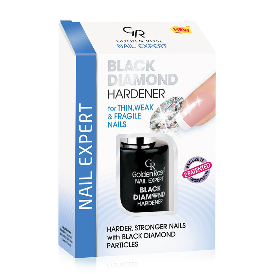 محلول سفت کننده ناخن مدل Black Diamond گلدن رز | Golden rose