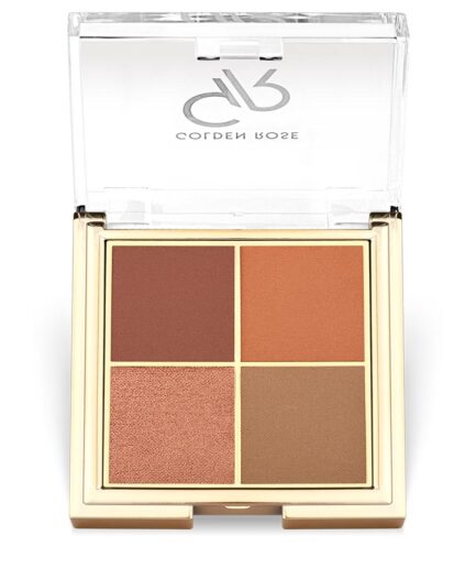 پالت سایه چشم 4 رنگ مدل Quattro گلدن رز | Golden rose - 05 Red Brick