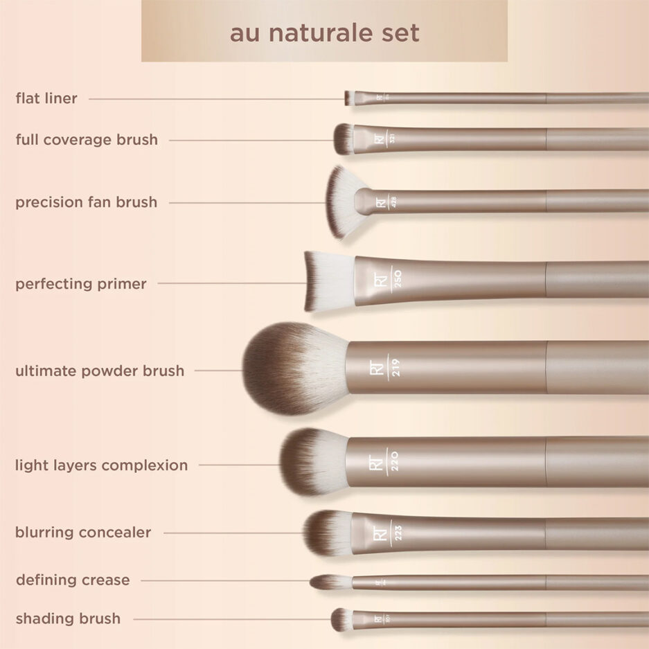 ست براش 9 تیکه مدل Au Naturale ریل تکنیک | Real Techniques - Image 3